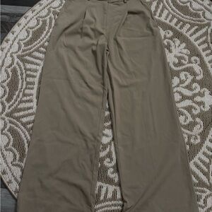 Abercrombie and Fitch Wide-Leg Tan Trousers